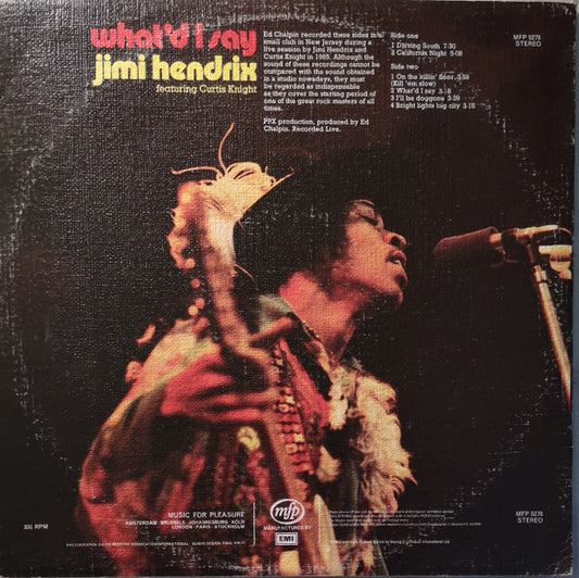Jimi Hendrix : What'd I Say (LP, RP, Tex)