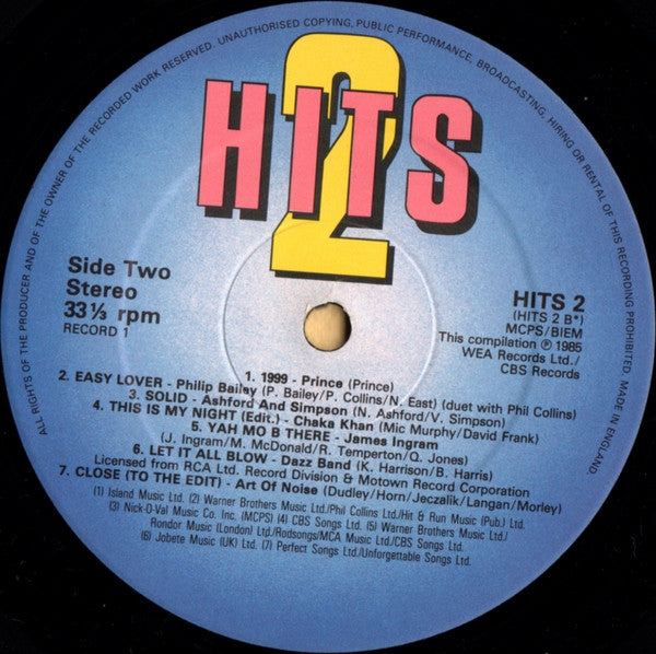 Various : Hits 2 - The Album (2xLP, Comp)