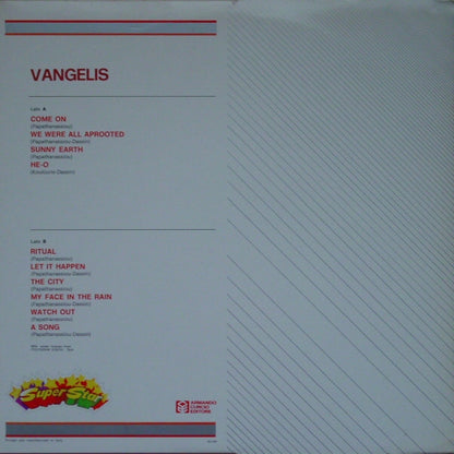 Vangelis : Vangelis (LP, Album, RE)