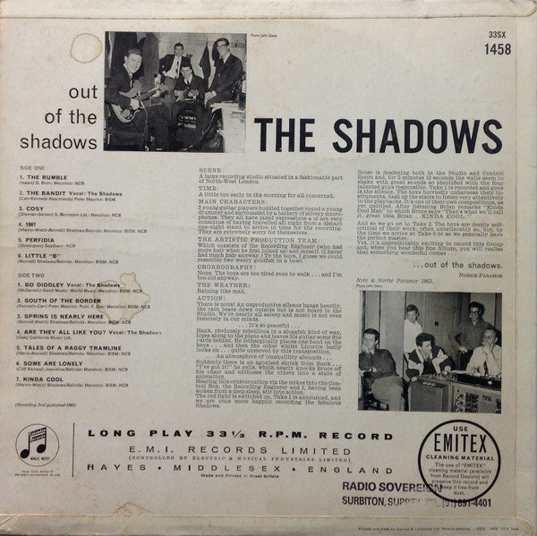 The Shadows : Out Of The Shadows (LP, Album, Mono)