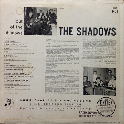 The Shadows : Out Of The Shadows (LP, Album, Mono)