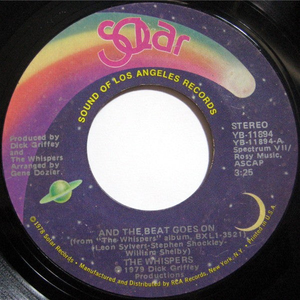 The Whispers : And The Beat Goes On / Can You Do The Boogie (7", Single, Styrene)