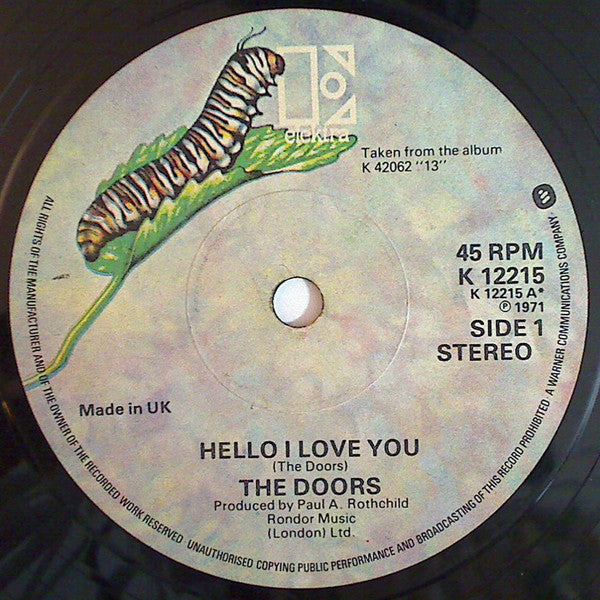 The Doors : Hello, I Love You (7", Single, RE + 7", Single + Ltd)