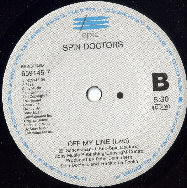 Spin Doctors : Two Princes (7", Single, Sol)