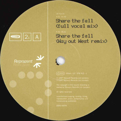 Roni Size / Reprazent : Share The Fall (12", 2₁)