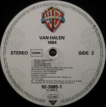 Van Halen : 1984 (LP, Album)
