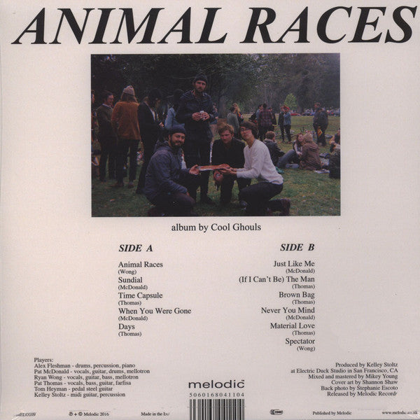 Cool Ghouls : Animal Races (LP, Album)