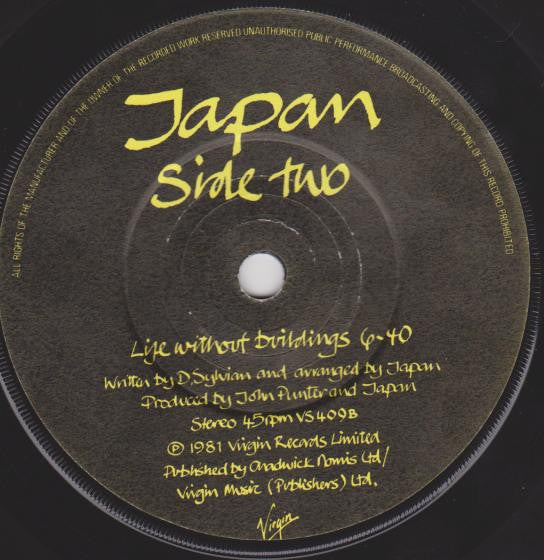 Japan : The Art Of Parties (7", Single, Fol)