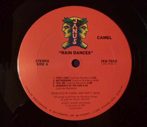Camel : Rain Dances (LP, Album, San)