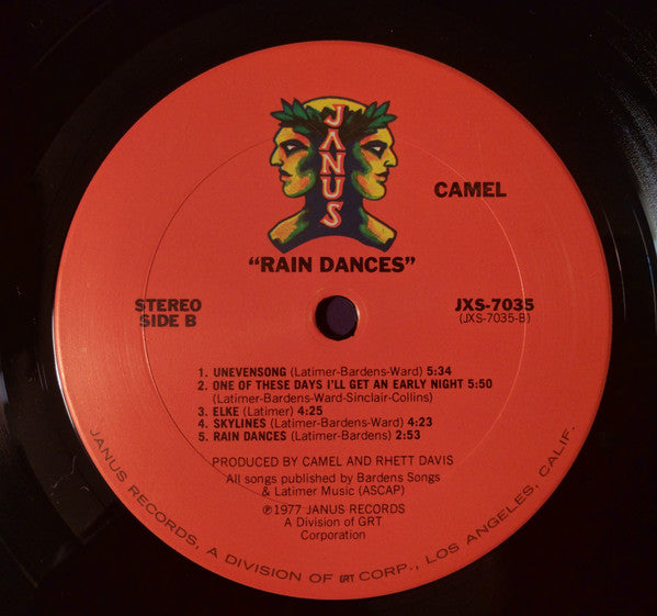 Camel : Rain Dances (LP, Album, San)