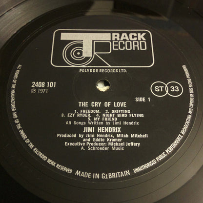 Jimi Hendrix : The Cry Of Love (LP, Album, Gat)