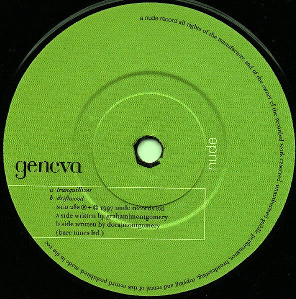 Geneva (2) : Tranquillizer (7", Single, Ltd, Num)