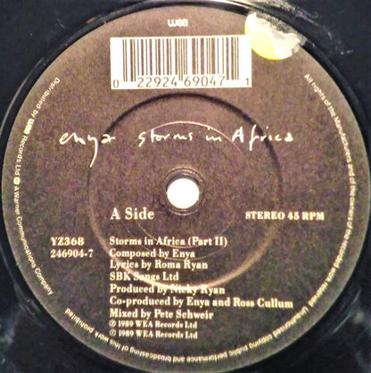 Enya : Storms In Africa (7", Single)