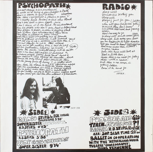 Supersister (2) : Pudding En Gisteren (LP, Album, RE)