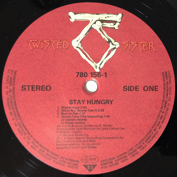 Twisted Sister : Stay Hungry (LP, Album)