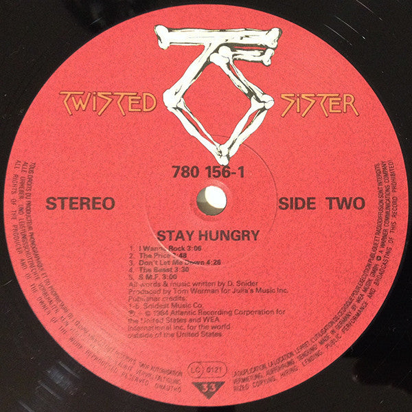 Twisted Sister : Stay Hungry (LP, Album)