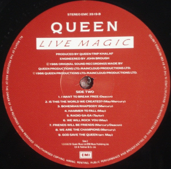 Queen : Live Magic (LP, Album, M/Print, Gat)