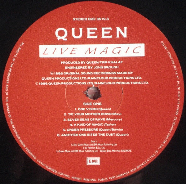 Queen : Live Magic (LP, Album, M/Print, Gat)