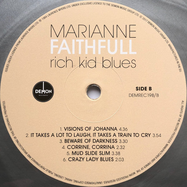 Marianne Faithfull : Rich Kid Blues (LP, Album, RSD, RE, Sil)