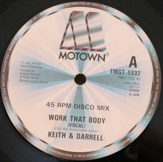 Keith & Darrell : Work That Body (12")