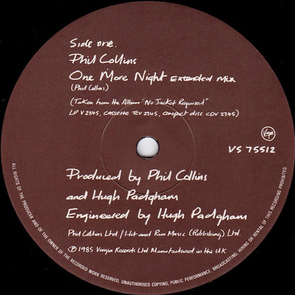 Phil Collins : One More Night (12")