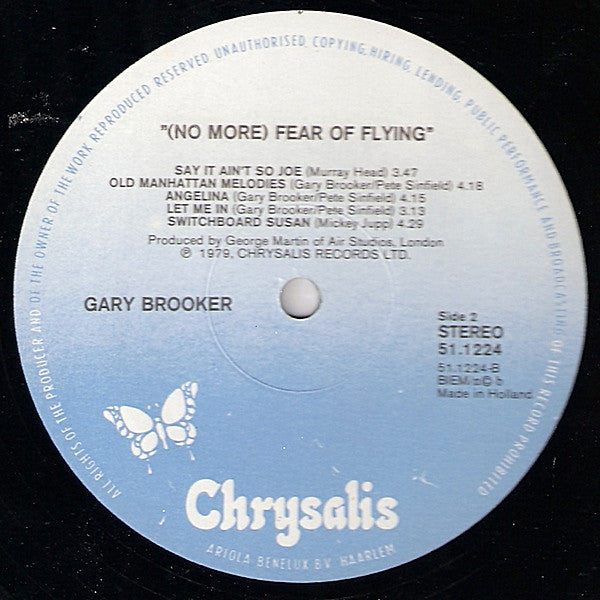 Gary Brooker : No More Fear Of Flying (LP, Album)