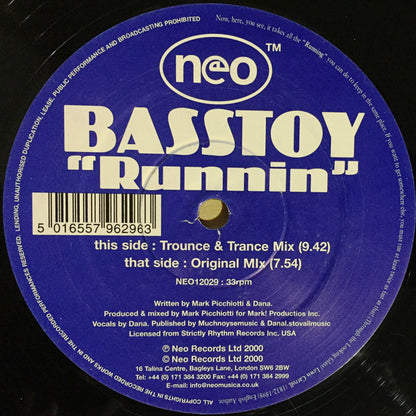 Basstoy : Runnin' (12")