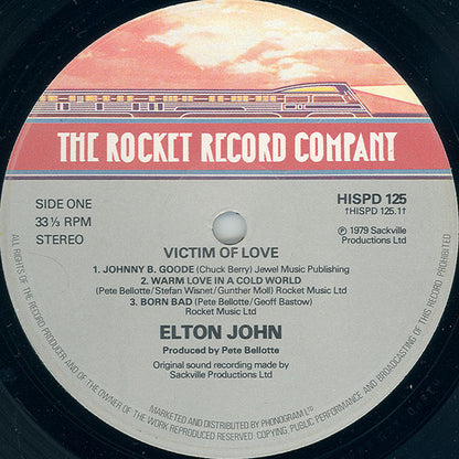 Elton John : Victim Of Love (LP, Album)