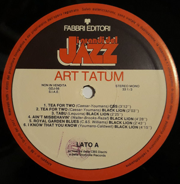 Art Tatum : Art Tatum (LP, Comp)