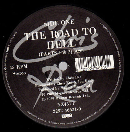 Chris Rea : The Road To Hell (Parts 1 & 2) (12", Single)