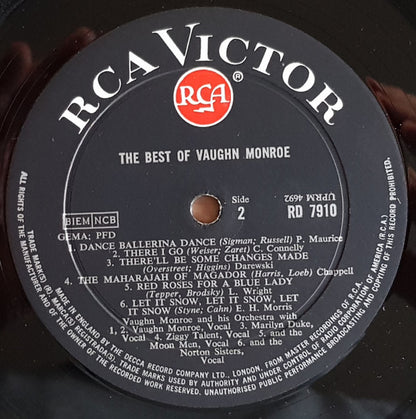 Vaughn Monroe : The Best Of Vaughn Monroe (LP, Comp, Mono)