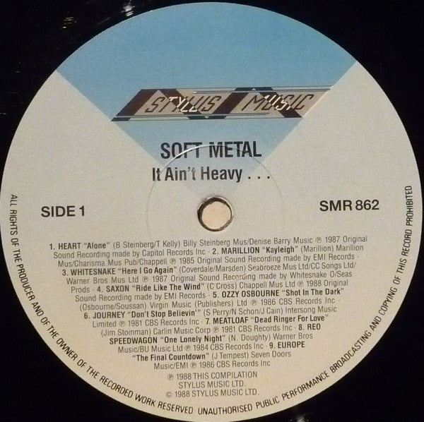 Various : Soft Metal - It Ain't Heavy . . .  (LP, Comp)