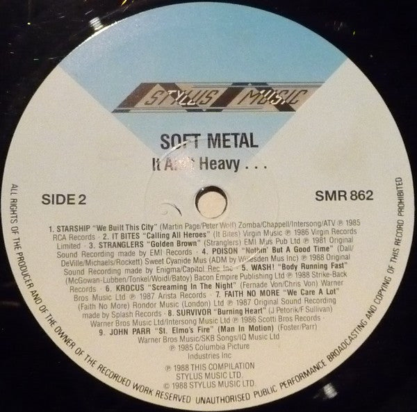 Various : Soft Metal - It Ain't Heavy . . .  (LP, Comp)