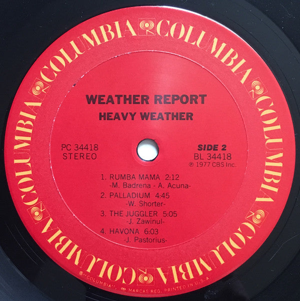 Weather Report : Heavy Weather (LP, Album, All)