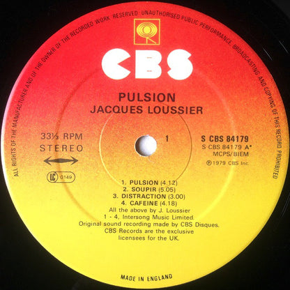 Jacques Loussier : Pulsion (LP, Album)