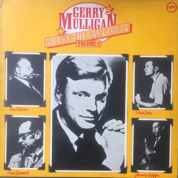 Gerry Mulligan, Ben Webster, Stan Getz, Paul Desmond, Johnny Hodges : Meets The Sax Giants Volume 2 (LP, Album, Comp, Mono)