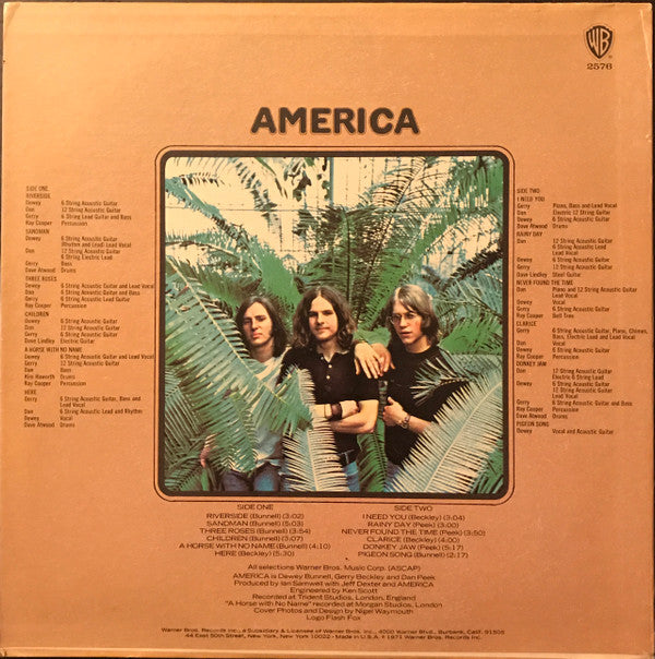 America (2) : America (LP, Album, RE, Win)