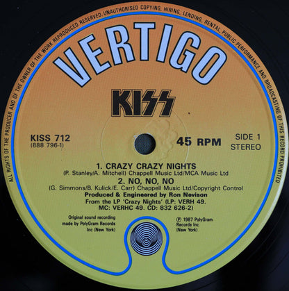 Kiss : Crazy Crazy Nights (12")