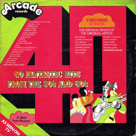 Various : 40 Fantastic Hits From The 50's And 60's (2xLP, Comp, Mono, RM, Pho)