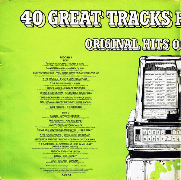 Various : 40 Fantastic Hits From The 50's And 60's (2xLP, Comp, Mono, RM, Pho)