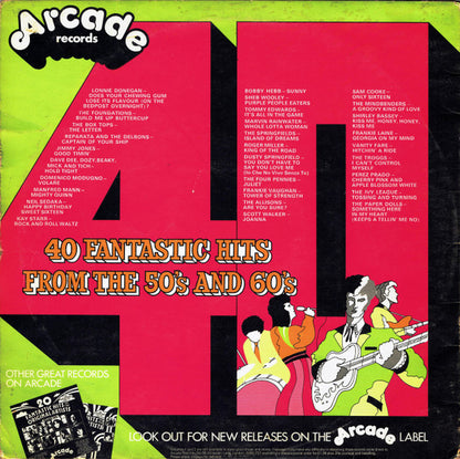 Various : 40 Fantastic Hits From The 50's And 60's (2xLP, Comp, Mono, RM, Pho)