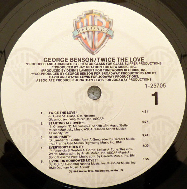George Benson : Twice The Love (LP, Album)