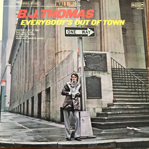 B.J. Thomas : Everybody's Out Of Town (LP, Album, Ste)