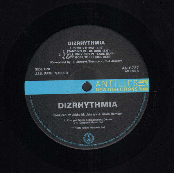 Dizrhythmia : Dizrhythmia (LP, Album)