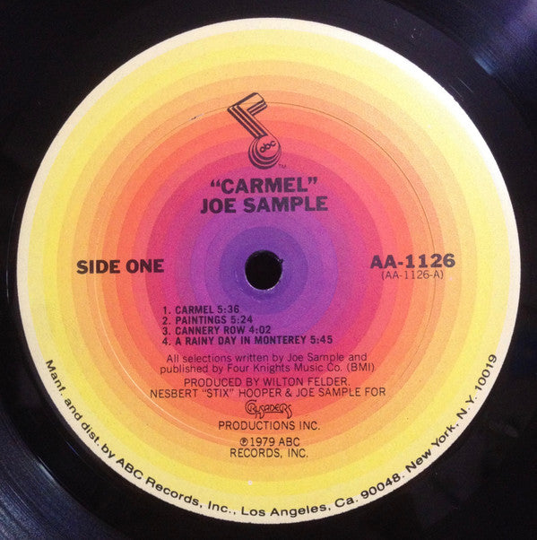Joe Sample : Carmel (LP, Album, Ter)