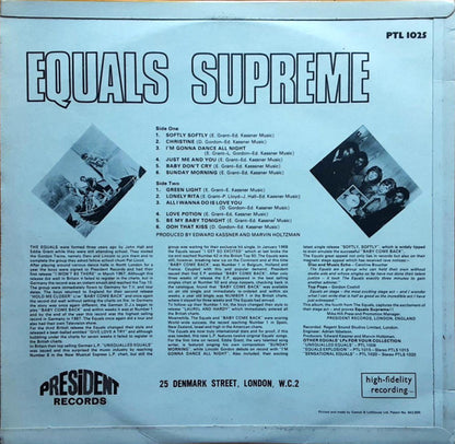 Equals* : Equals Supreme (LP, Album, Mono)