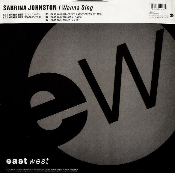 Sabrina Johnston : I Wanna Sing (12")