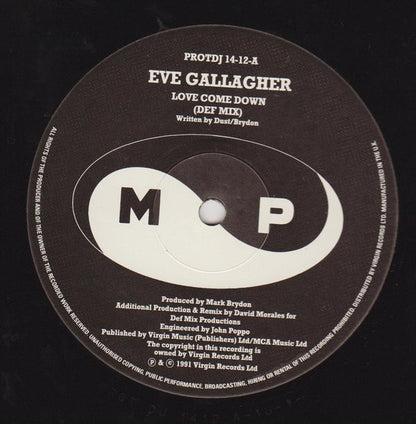 Eve Gallagher : Love Come Down (The 1991 Mixes) (12")