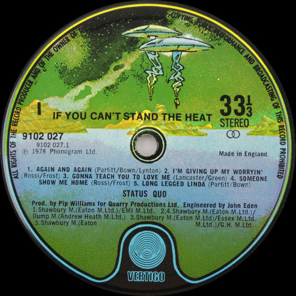 Status Quo : If You Can't Stand The Heat... (LP, Album, Die)