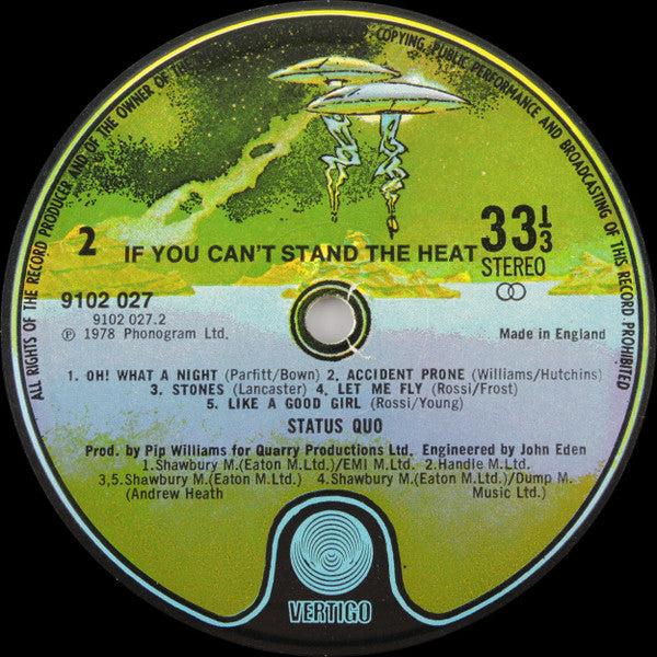 Status Quo : If You Can't Stand The Heat... (LP, Album, Die)